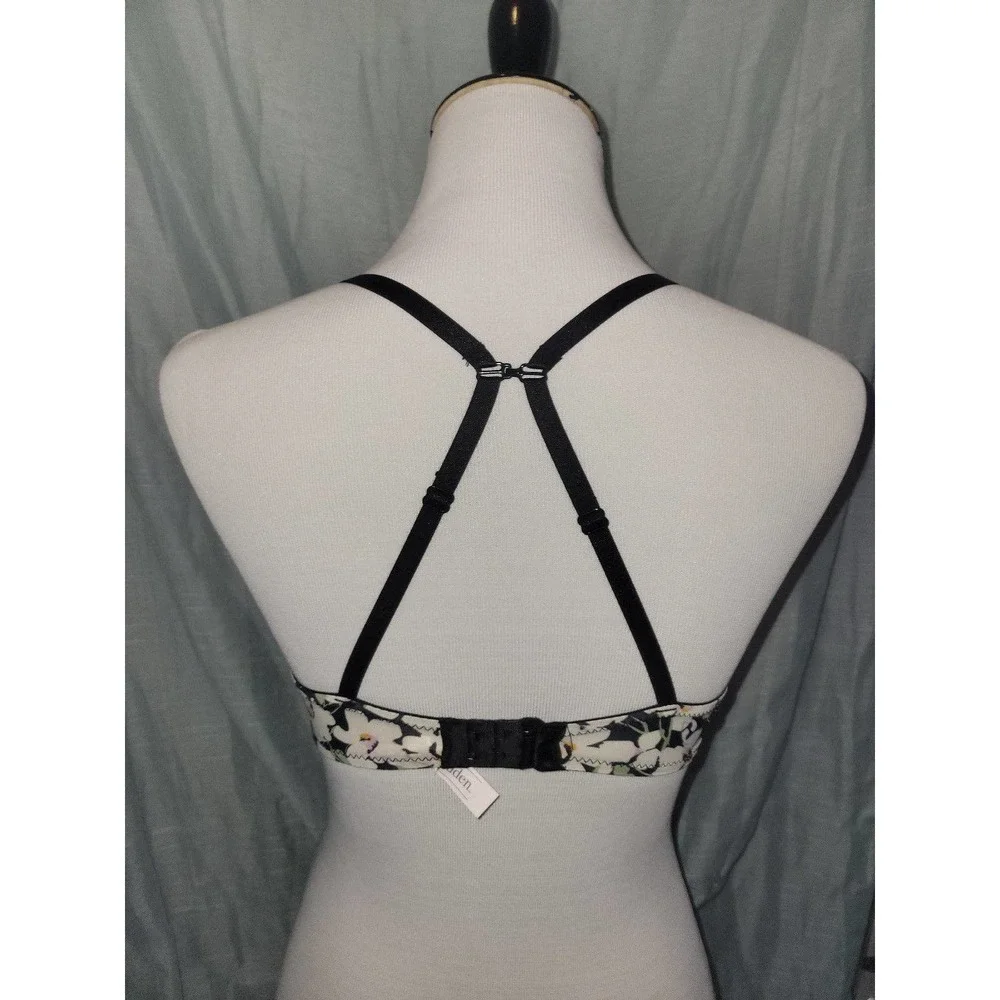 NWT Flower Floral Bra 32A Racer back